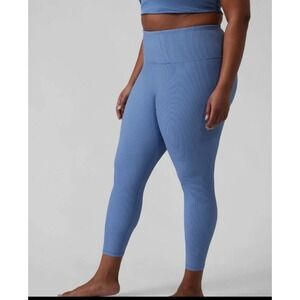 Athleta Women's Elation Rib Tight Blue Sz L